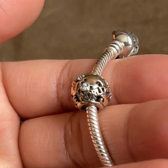 Authentic Pandora Bracelet with 3 Charms Limited Edition - Picture 15 of 16